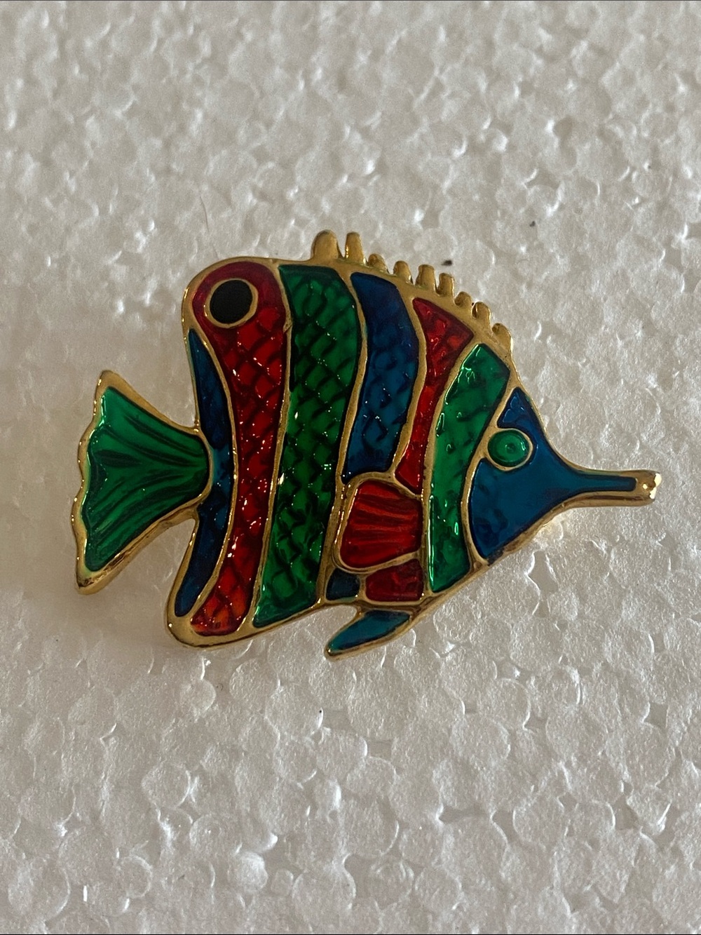 Colorful Enamel Tropical Fish Pin – Multicolor